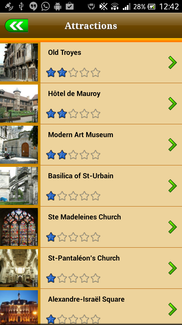 Troyes Offline Map Guide Screen 3