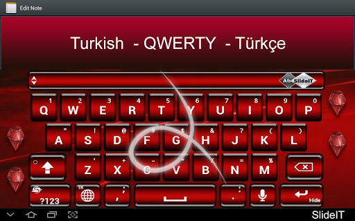 SlideIT Turkish QWERTY Pack