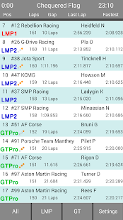 Le Mans & WEC Live Timing Pro - náhled