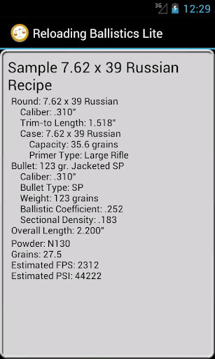 【免費運動App】7.62x39mm Russian Ballistics-APP點子