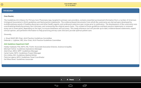 Urology Guidelines PrimaryCare Screenshots 2