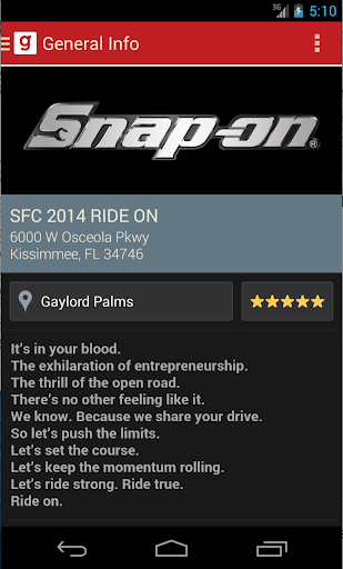 Snap-on Franchise Conference