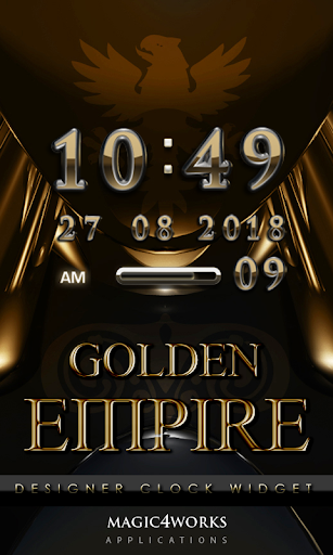 Golden Empire Digital Clock