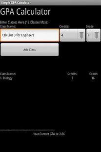 Simple GPA Calculator Screenshots 0