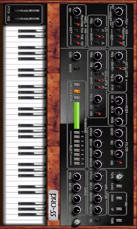 Android application Augur-52 Synth screenshort