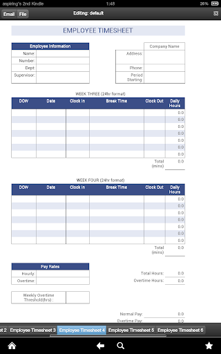 【免費財經App】Monthly Employees Timesheet-APP點子