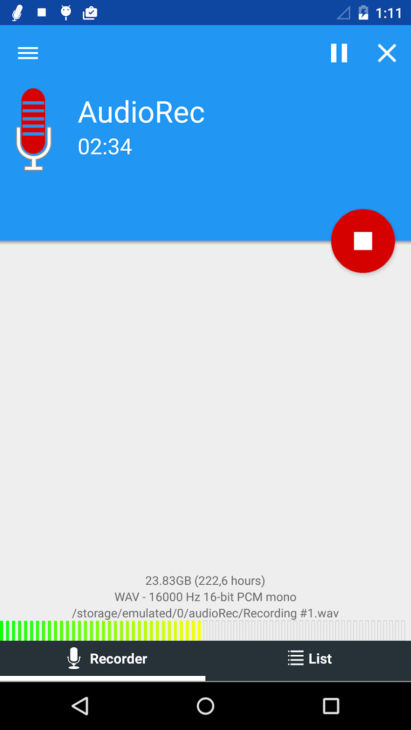 Voice Recorder Pro Screen 2