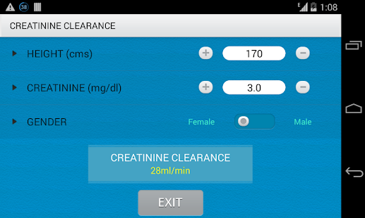Lastest Creatinine Clearance Calc APK for PC