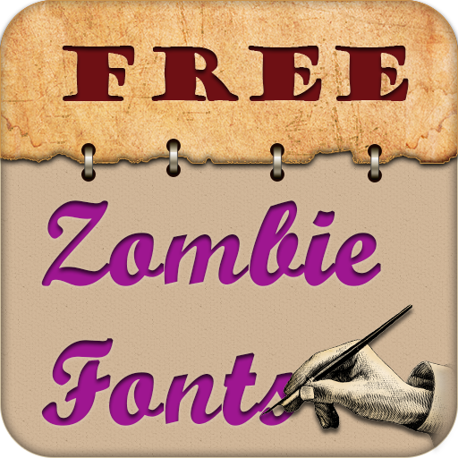 Zombie Free Fonts LOGO-APP點子