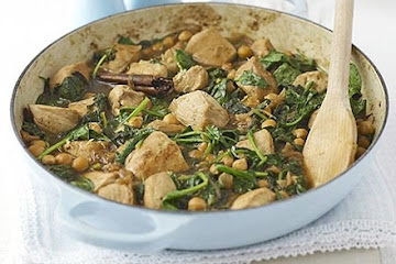 Lemon-spiced chicken with chickpeas