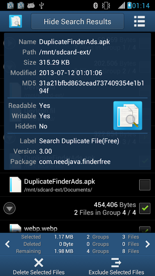 Search Duplicate File(Super) v3.08