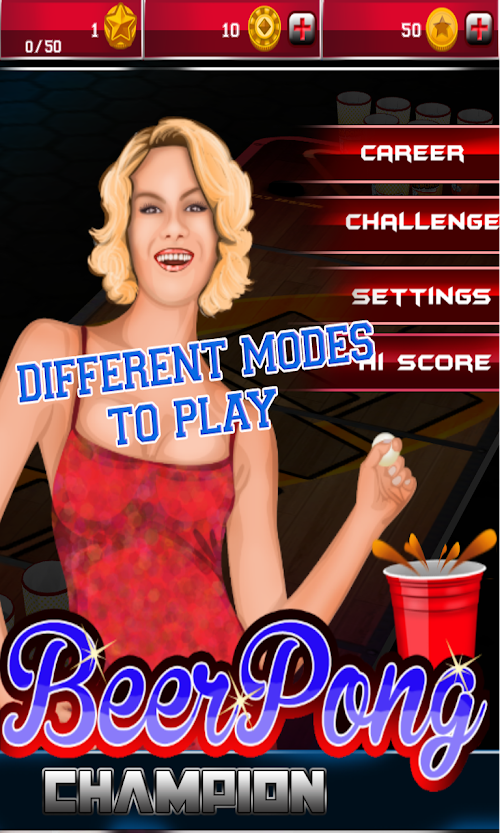 Android application Beer Pong Champion screenshort