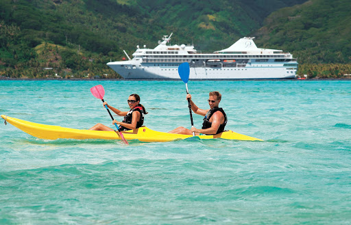 kayaking_Motu_Mahana-1 - Paul Gauguin Cruises reserves a private retreat off the coast of Taha'a in the Society Islands.
