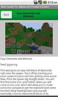 Seeds for Minecraft Pocket Edn
