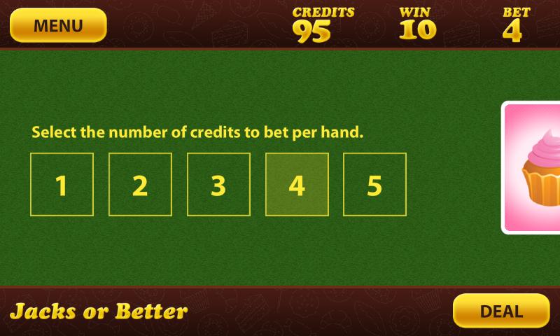 Sweet Shop Poker Screen 2