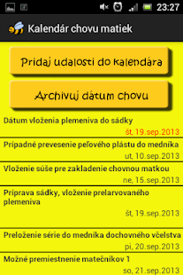 Rearing mothers calendar Screenshots 1