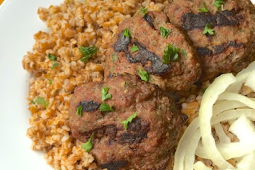 Grilled Lebanese Beef Kafta Patties