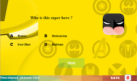 Superhero logo quiz » Android Free App Store - 523 x 310 png 119kB