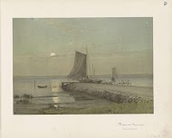 Zeegezicht naar een schilderij van F. Rohde