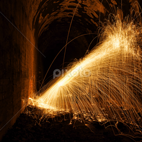 Tunnel View by Brad Maberto - Abstract Light Painting