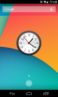 Animated Analog Clock Widget