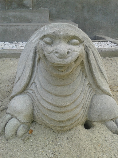 Turtle Statue in Marina Beach
