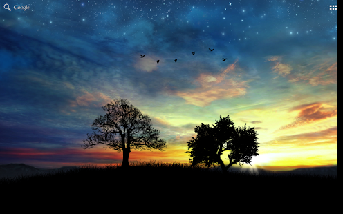 Sunset Hill Pro Live Wallpaper Screenshot