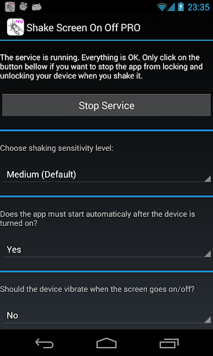 Shake Screen On Off PRO