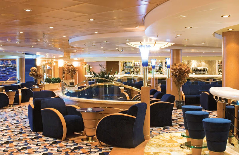 The MSC Musica's upscale Blue Velvet Bar offers espresso and espresso martinis, along with sweets and snacks.