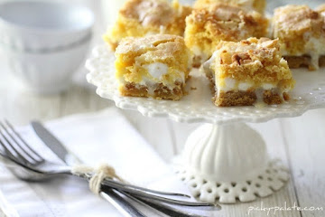 White Chocolate S’mores Gooey Cake Bars
