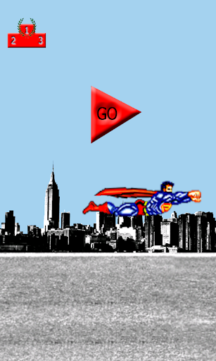Flappy man in the city
