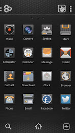 Classic Black Launcher Theme poster 2