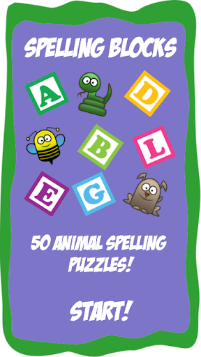 Kids Animal Spelling Blocks