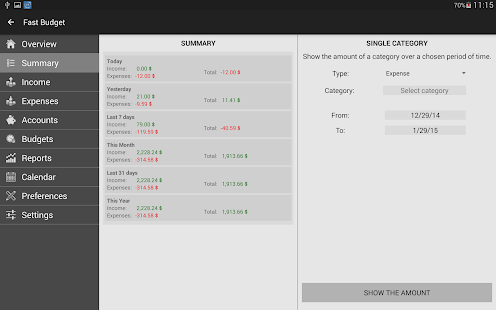 Free Fast Budget - Expense Manager APK