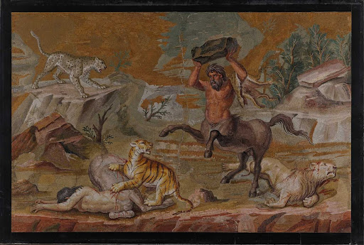 Centaur mosaic from the Villa Hadriana
