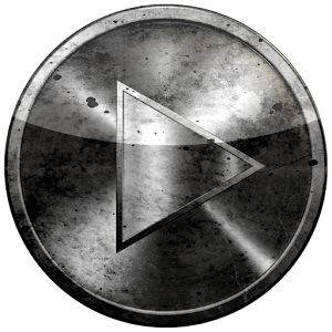 Poweramp skin GRUNGE black & w