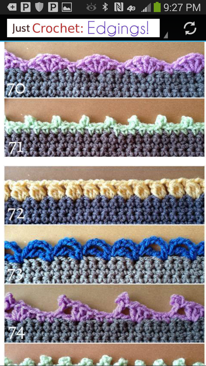 Just Crochet: Edgings! Screen 3