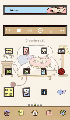 Sleeping cat Dodol Theme