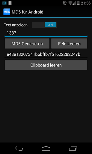 MD5 for Android