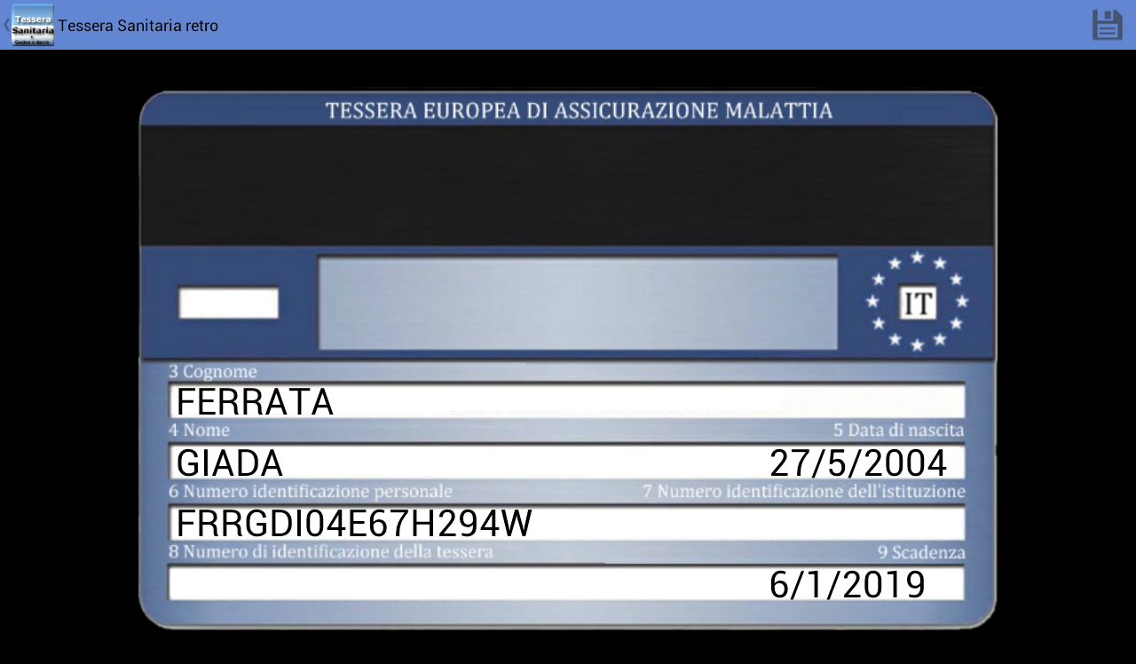 Tessera Sanitaria Italiana Pro - Android Apps on Google Play