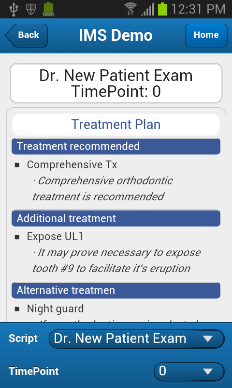   IMS Mobile: screenshot 