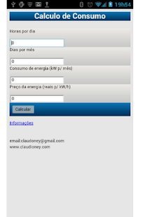   Cálculo de consumo de energia- screenshot thumbnail   