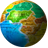 World Map mobile app icon