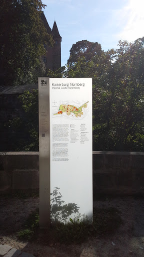 Infotafel Kaiserburg Nürnberg