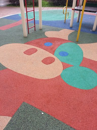 Playground With Cow Mural