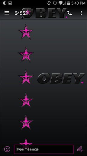 Obey Free EvolveSMS Theme