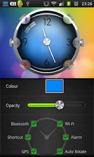 Colorful Glass Clock Widget Screenshots 3