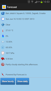 BlueSkies Weather Forecast Screenshots 1