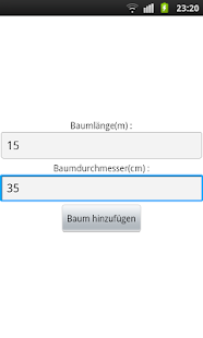 Holzrechner Screen 2