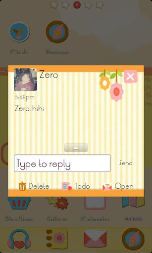 ZCute GO SMS Theme